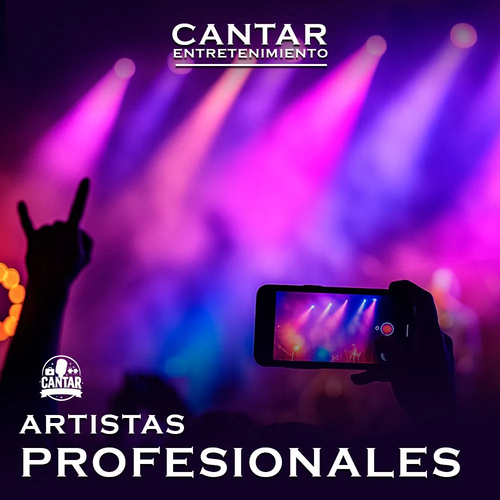 Cantar Digital — Artistas Profesionales — hero de concierto